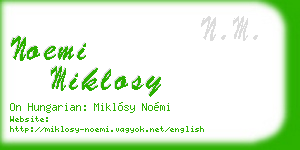 noemi miklosy business card